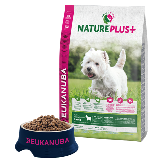 Eukanuba Nature Plus+ - Kis termetű felnőtt kutyáknak - bárányhúsos