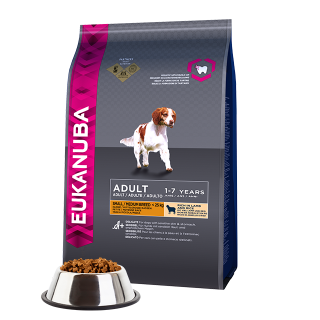 Eukanuba - Kis és közepes termetű felnőtt kutyáknak - bárányhúsos, rizzsel