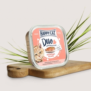 Happy Cat Duo  Geflügel & Lachs