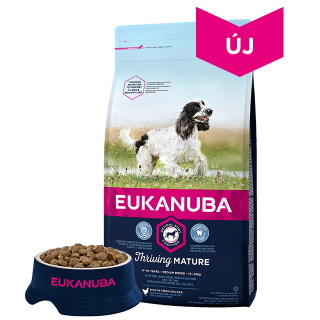 Eukanuba - Idősödő közepes termetű kutyáknak - csirkehúsos