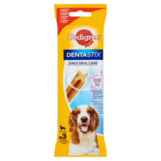 Pedigree DentaStix 10-25 kg-os kutyáknak, 3 db 77 g